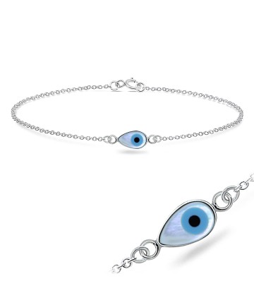 Evil Eye Silver Bracelet BRS-203